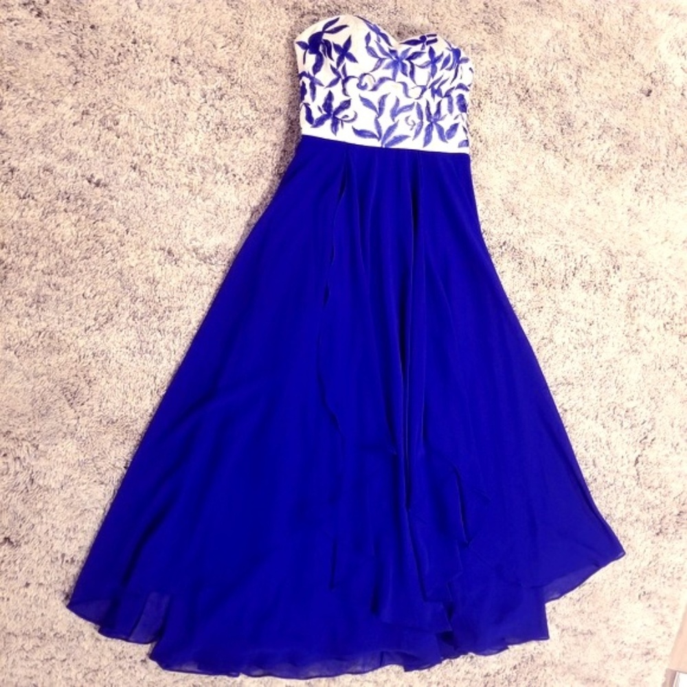 Royal Blue Sherri Hill evening dress